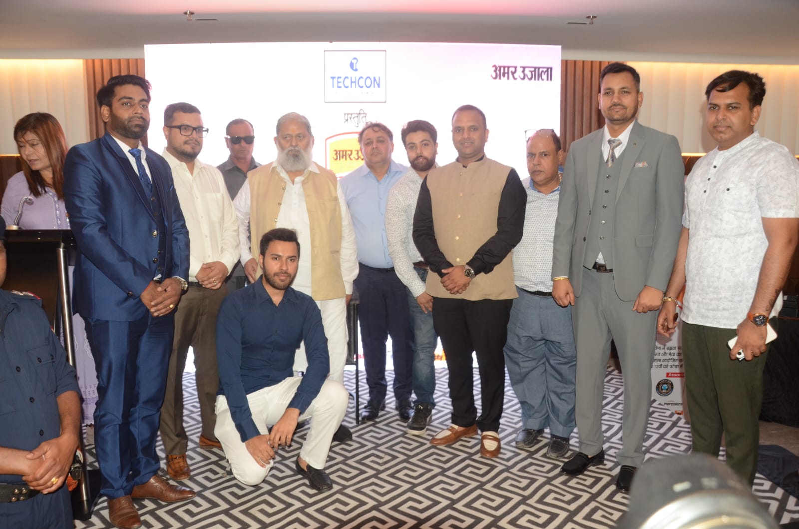 Group photo with Minister Anil Vij