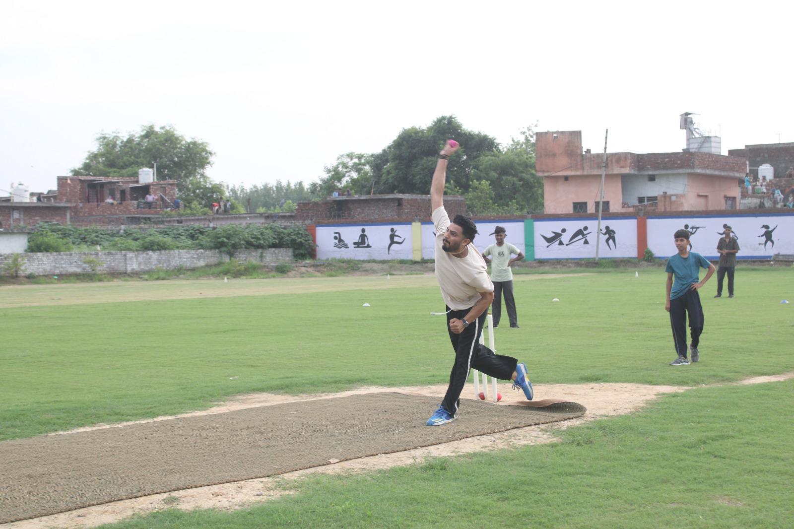 Practical cricket demonstration